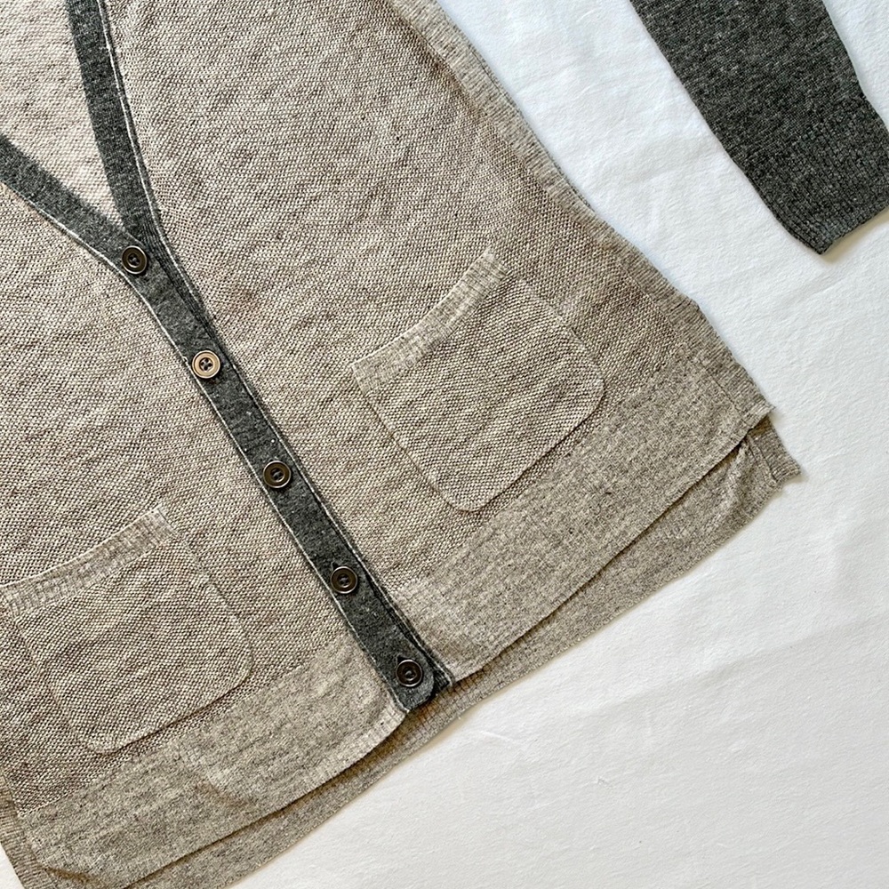 NWOT Madewell Sandstiched %100 Linen Cardigan Size Medium - Picture 5 of 11